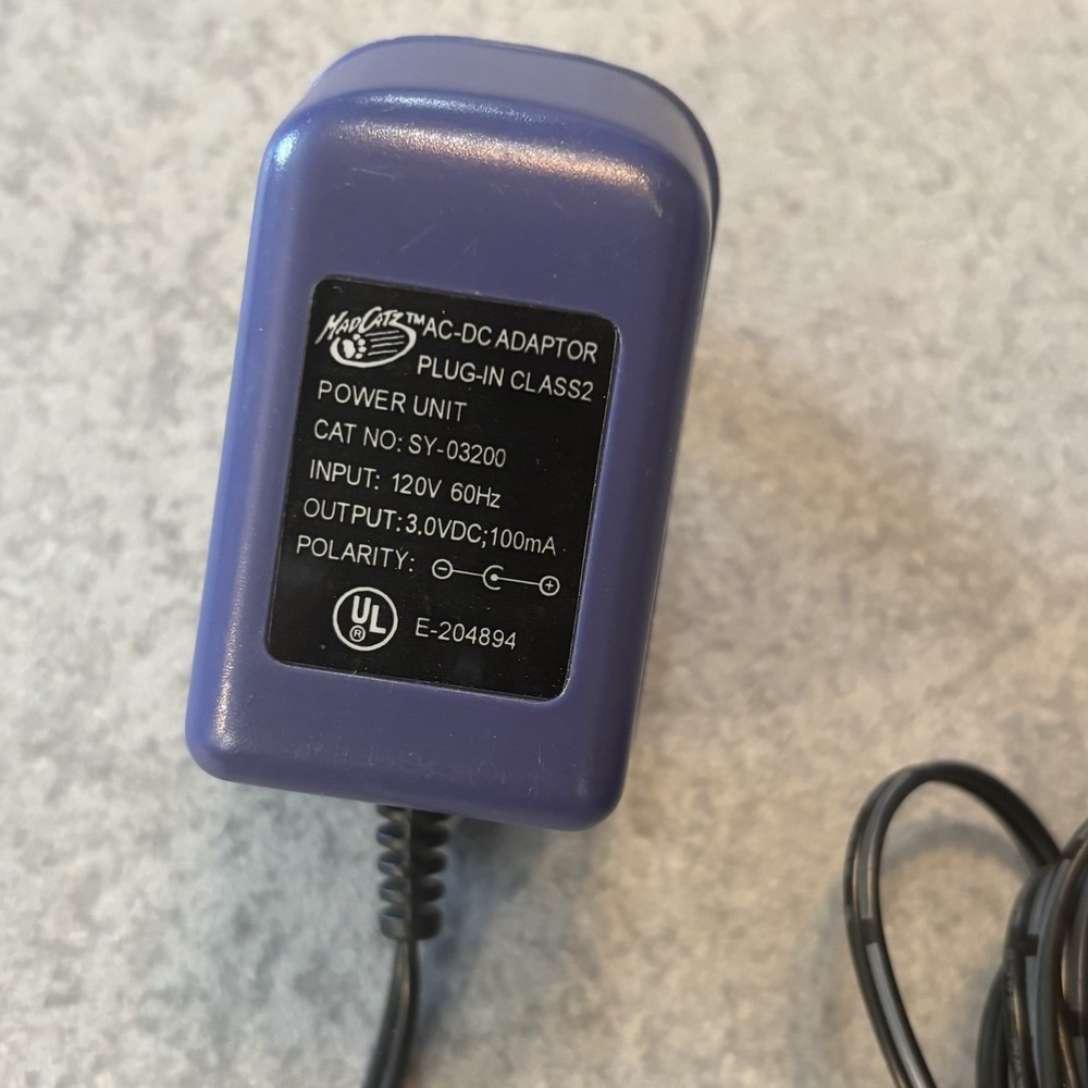 Genuine Mad Catz MadCatz SY-03200 SY03200 Power Supply 3.0VDC 100mA